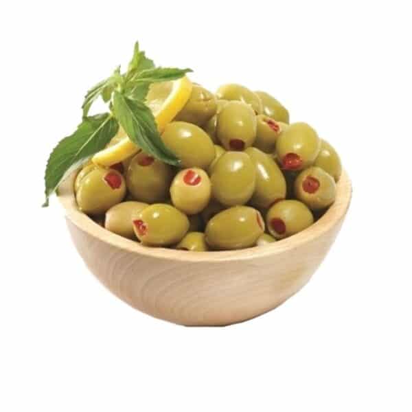 Açık Biberli Yeşil Zeytin 1 Kg