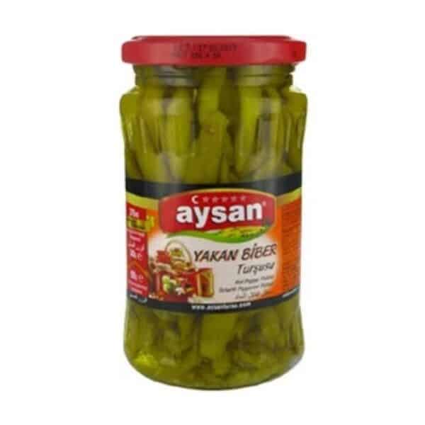 Aysan маринованный острый перец (Yakan Biber Turşusu)  340г.