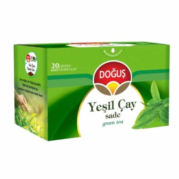 Doğuş Простой зелёный чай (Yeşil Çay Sade) 20 штук