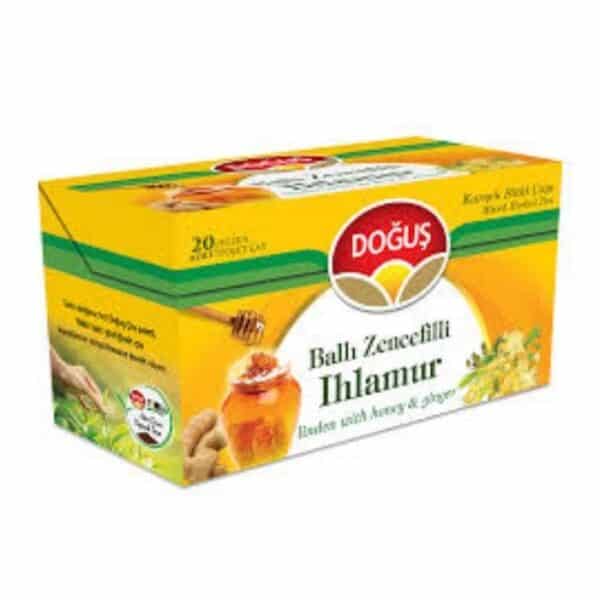 Doğuş чай с липой, мёдом и имбирём (Ballı Zencefilli Ihlamur Çayı) 20 штук