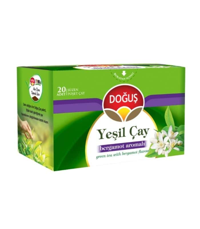 Doğuş yeşil Çay Bergamotlu Doğuş зелёный чай с бергамотом (Yeşil Çay Bergamotlu) 20 штук — изображение 1