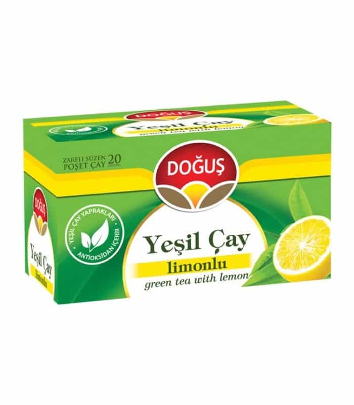 Doğuş yeşil çay limonlu Doğuş зелёный чай с лимоном (Yeşil Çay Limonlu) 20 штук — изображение 1
