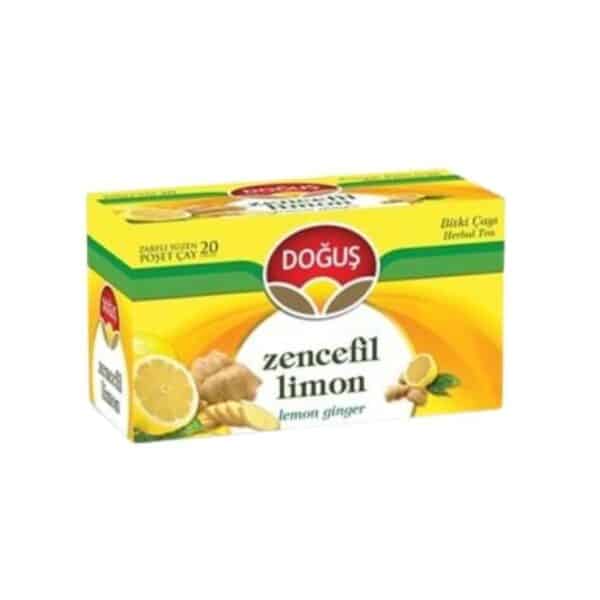 Doğuş имбирный чай с лимоном (Zencefilli Limonlu Çayı) 20 штук