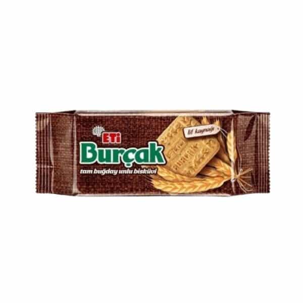 Eti Burçak печенье из цельнозерновой пшеничной муки (Tam Buğday Unlu Bisküvi) 131г.