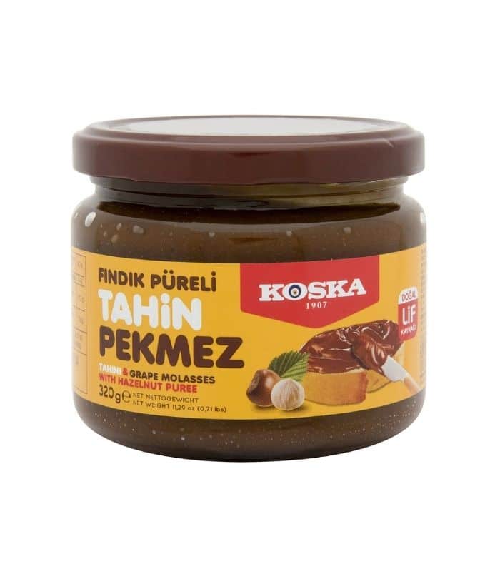 Koska fındık püreli Tahin pekmez 350g Koska тахини с патокой и ореховым пюре (Fındık Püreli Tahin Pekmez) 320г. — изображение 1
