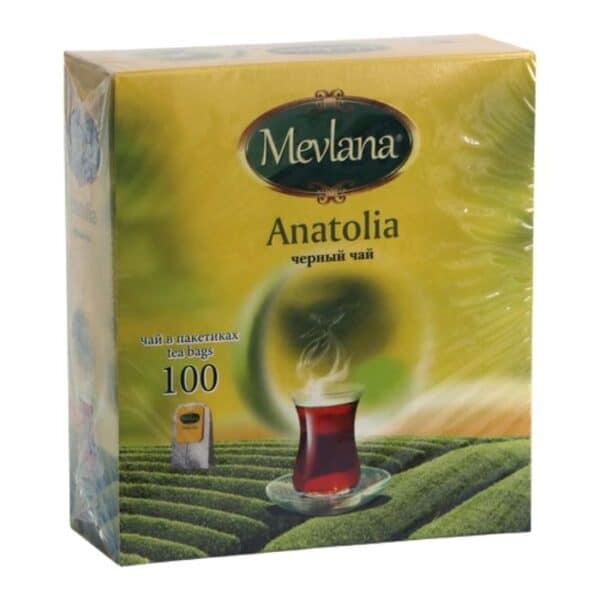 Mevlana Anadolu чёрный чай в пакетиках (Sallama Siyah Çay) 100 штук