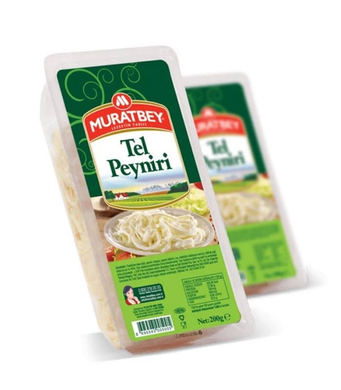 Muratbey tel peyniri 200g Muratbey волокнистый сыр (Tel Peyniri) 200г. — изображение 1