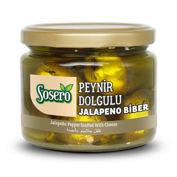 SOSERO Халапеньо перчики фаршированные сыром 290 гр (Peynir Dolgulu Jalapeno Biber)