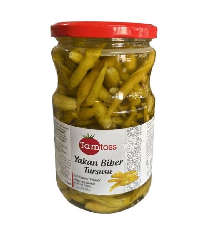 Tamtoss yakan biber turşusu 670g Tamtoss маринованный острый перец (Yakan Biber Turşusu) 670г. — изображение 1