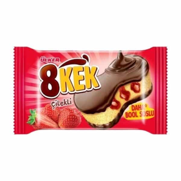 Ülker 8 Kek кекс с клубникой (Çilekli) 40г.
