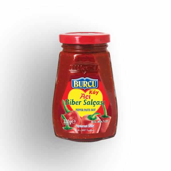 burcu-aci-biber-salcasi-320gr.jpg Burcu острый перцовый соус (Acı Biber Salçası) 320г. — изображение 1