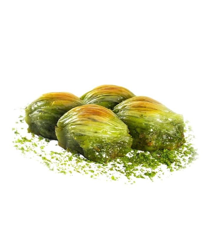 fıstıklı midiye baklava 1000g Пахлава «Мидия» с фисташками (Fıstıklı Midye Baklava) 1000г. — изображение 1