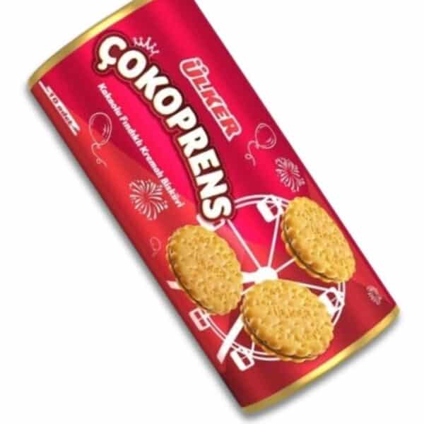 Ülker Çokoprens Печенье с кремом из фундука и какао (Kakaolu fındık kremalı bisküvi) 220г.
