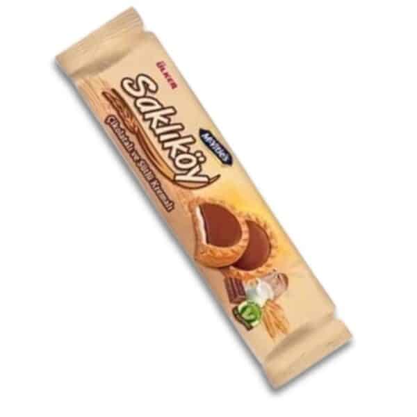 Ülker McVities Saklıköy Печенье с молочным шоколадом (Sütlü çikolatalı bisküvi) 100г.