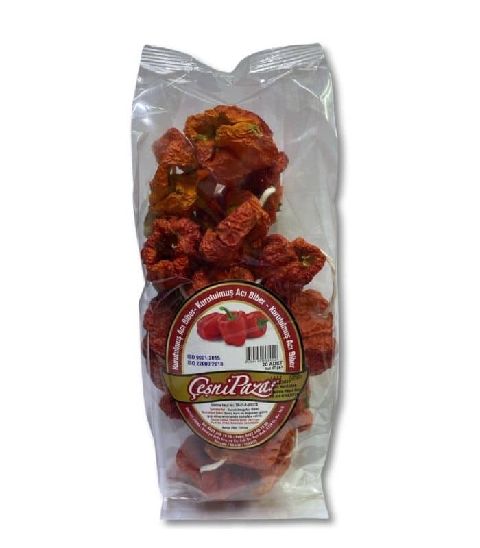 çeşni pazar kurutulmuş acı biber Çeşni Pazar Сушёный острый перец для фарширования (Kurutulmuş Dolmalık Acı Biber) 67г. — изображение 1