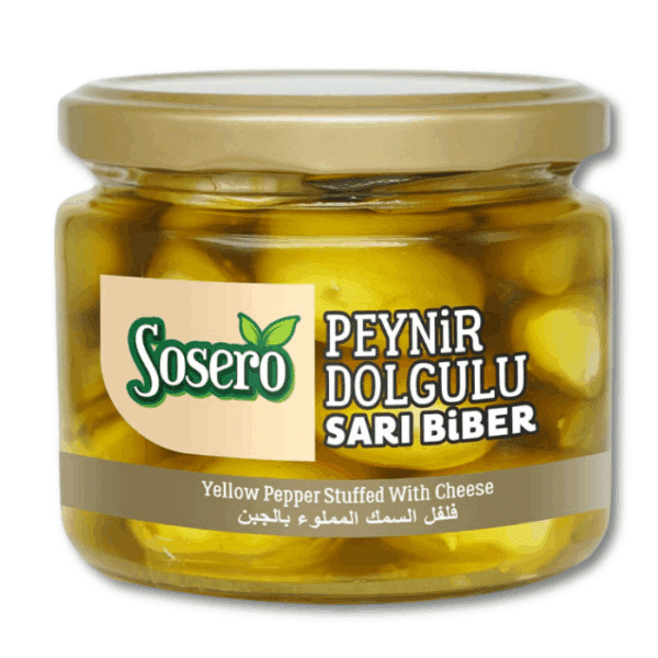 Sosero Жёлтый перец, фаршированный сыром (Peynir Dolgulu Sarı Biber) 290г.