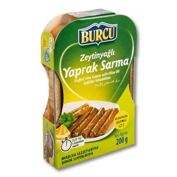Burcu Веганские голубцы из виноградных листьев с оливковым маслом (Zeytin Yağ İlaveli Vegan Yaprak Sarması) 200г.