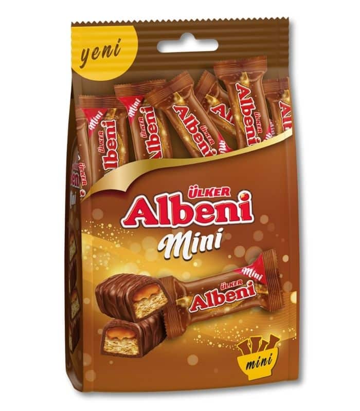 albeni mini Ülker Albeni Классический мини-шоколадный батончик (Klasik Mini Çikolata Bar) 89г. — изображение 1