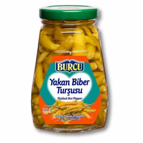 Burcu Острый маринованный перец (Yakan Biber Turşusu) 310г.