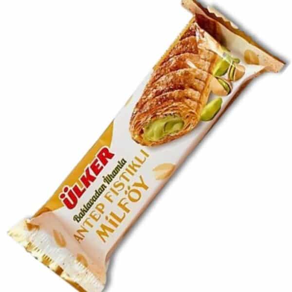 Ülker Слоёное тесто с фисташками (Antep Fıstıklı Milföy) 28г.