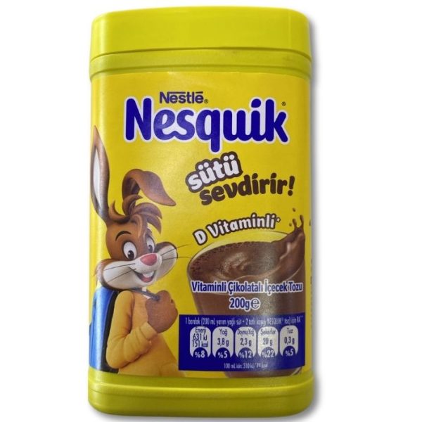 Nesquik  Шоколадный напиток с витаминами (Vitaminli Çikolatalı İçecek Tozu) 200г.