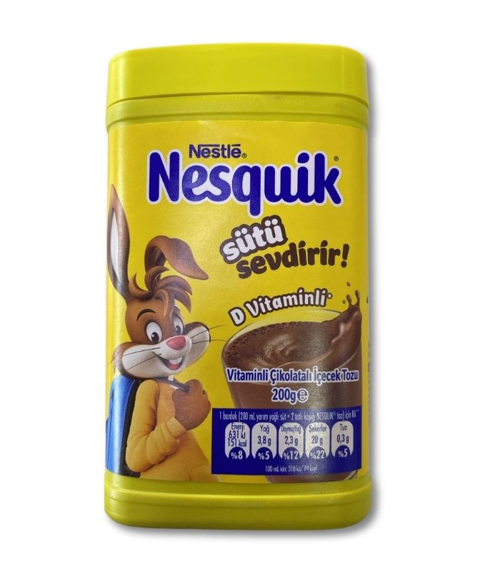 nesquick vitaminli çikolatalı içecek tozu 200 Nesquik Шоколадный напиток с витаминами (Vitaminli Çikolatalı İçecek Tozu) 200г. — изображение 1