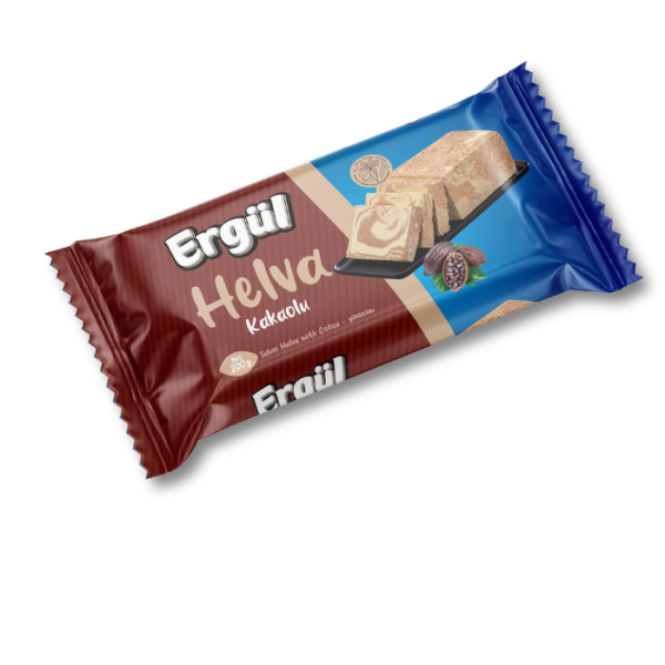Ergül Тахинная халва с какао (Kakaolu Helva) 200г.