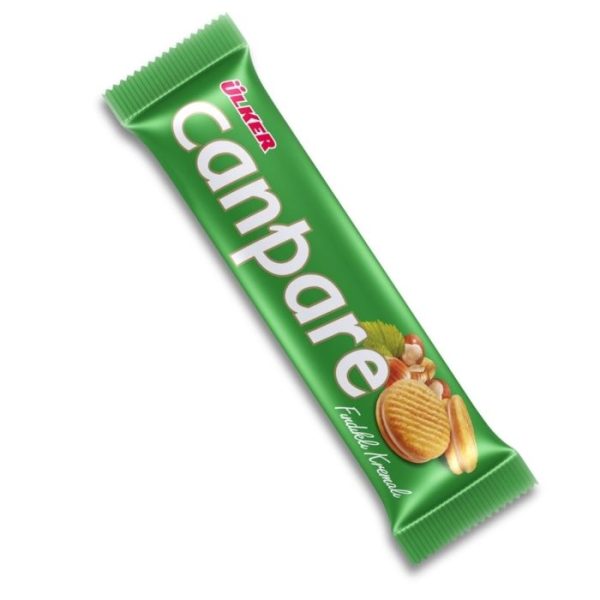 Ülker Canpare Печенье-сэндвич с ореховым кремом (Fındıklı Kremalı Bisküvi) 81г.