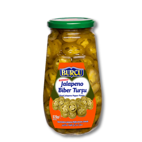 Burcu Маринованный перец халапеньо (Jalapeno Biber Turşu) 570г.