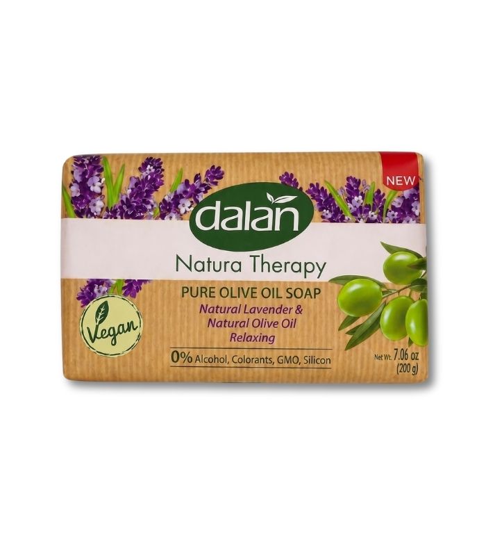 dalan natura therapy zeytin yağlı relaxing Dalan Natura Therapy Натуральное мыло с оливковым маслом и лавандой "Расслабляющее" (Lavanta ve Zeytinyağlı Rahatlatıcı Sabun) 200г. — изображение 1