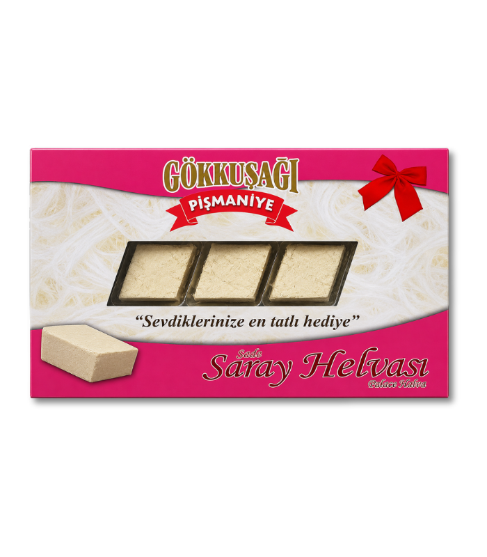 gokkusagi saray helvası sade 250g Gökkuşağı Дворцовая халва "Сарай Хелвасы" ванильная (Sade Saray Helvası) 250г. — изображение 1