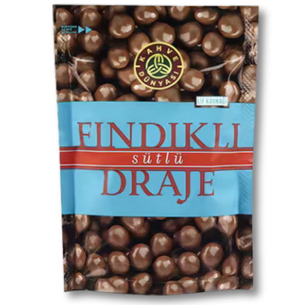 Kahve Dünyası Фундук в молочном шоколаде "Драже" (Fındıklı Sütlü Draje) 60г.