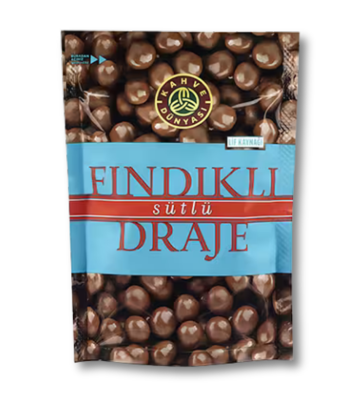 kahve dünyası fındıklı sutlu draje 60g Kahve Dünyası Фундук в молочном шоколаде "Драже" (Fındıklı Sütlü Draje) 60г. — изображение 1