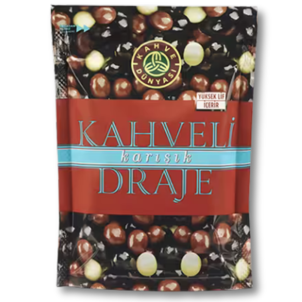 Kahve Dünyası Ассорти драже в шоколаде с кофейным вкусом (Kahveli Karışık Draje) 60г.