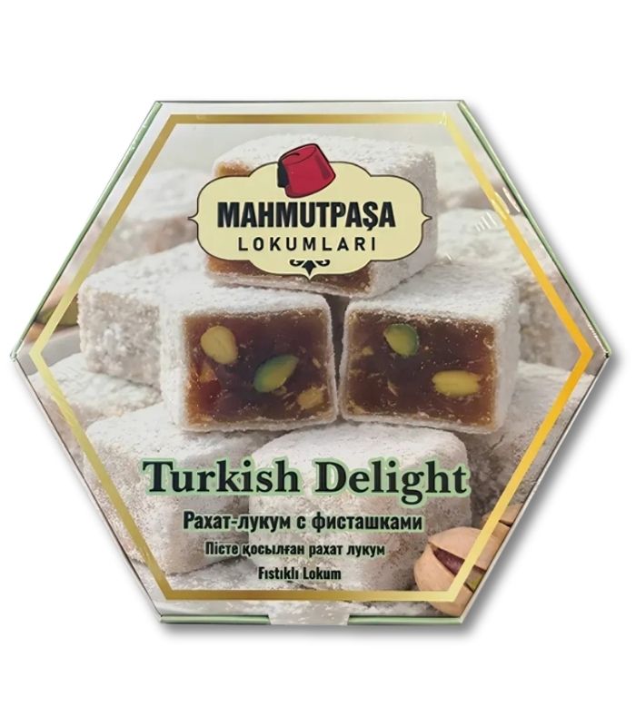 mahmut paşa fıstıklı lokum Mahmutpaşa Рахат-лукум с фисташками (Fıstıklı Lokum) 200г. — изображение 1
