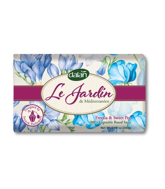dalan la jardin Arpa çiçeği & Nazende sabun Dalan Le Jardin Растительное мыло Фрезия и Душистый горошек (Bitkisel Sabun Arap Çiçeği & Nazende) 200г. — изображение 1