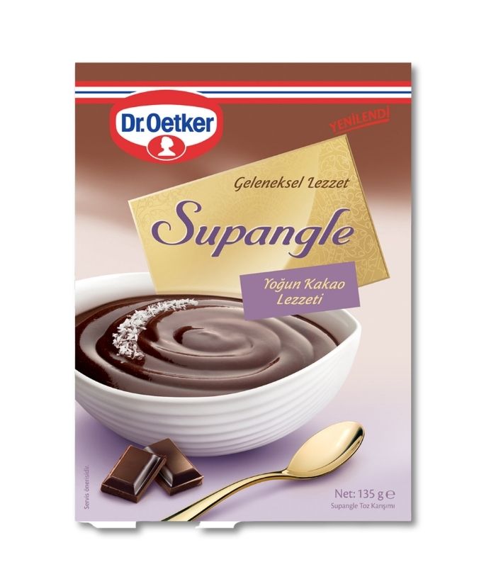 dr oetker supangle Dr. Oetker Смесь для приготовления шоколадного пудинга Супангле (Supangle Toz Karışımı) 135г. — изображение 1