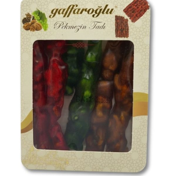 Gaffaroğlu Смешанная чурчхела с грецким орехом (Karışık Cevizli Sucuk) 250г.