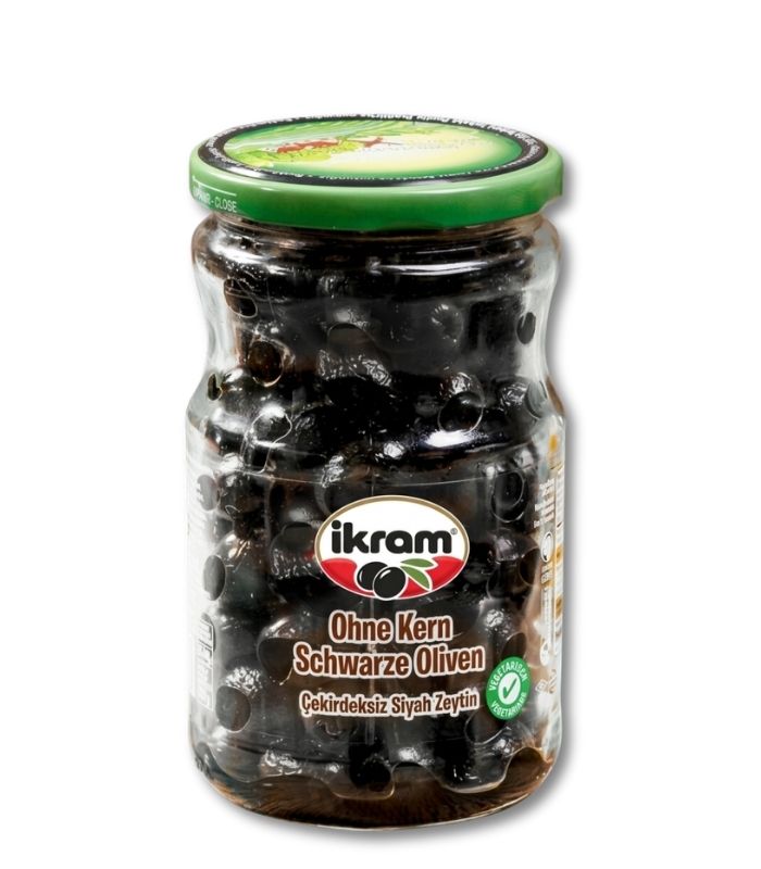 ikram çekirdeksiz siyah zeytin 700gr İkram Черные оливки без косточек (Çekirdeksiz Siyah Zeytin) 700г. — изображение 1