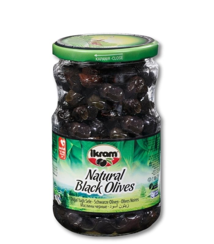 ikram yağlı sele siyah zeytin 700gr İkram Черные оливки, вяленые в масле (Yağlı Sele Siyah Zeytin) 700г. — изображение 1