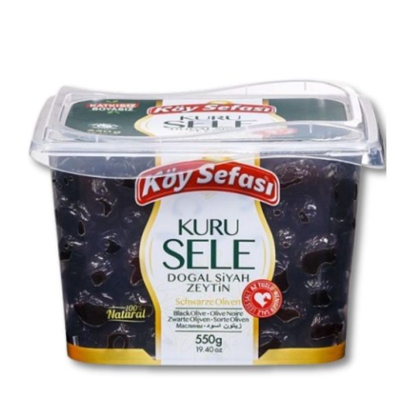 Köy Sefası Натуральные черные оливки сухой вялки (Kuru Sele Doğal Siyah Zeytin) 550г.