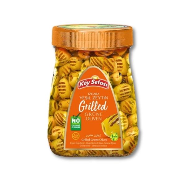 Köy Sefası зелёные оливки на гриле (Izgara Yeşil Zeytin) 700г.