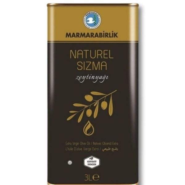 Marmarabirlik Оливковое масло первого холодного отжима (Naturel Sızma Zeytinyağı) 3л.