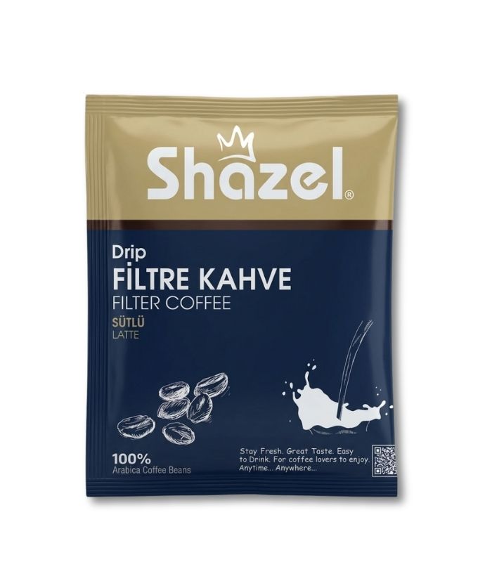 shazel filtre kahve sütlü 14 gr Shazel Фильтр-кофе с молоком (Sütlü Filtre Kahve) 14г. — изображение 1
