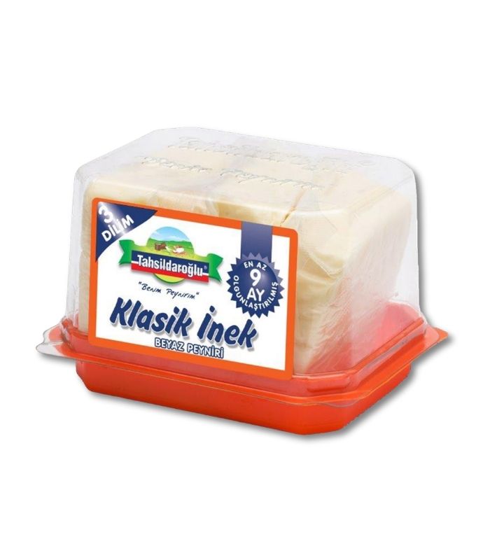 tahsildaroğlu klasik inek peyniri 450gr 3 dilim Tahsildaroğlu Классический белый сыр из коровьего молока — 3 ломтика (Klasik İnek Beyaz Peyniri - 3 Dilim) 450г — изображение 1