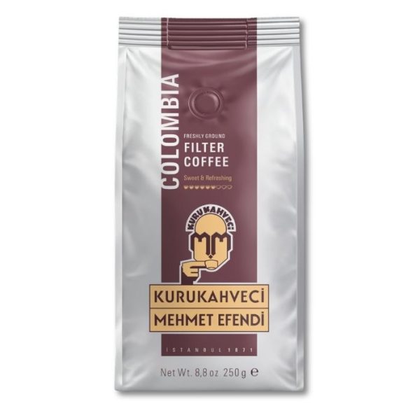Kurukahveci Mehmet Efendi Колумбийский фильтр-кофе (Kolombiya Filtre Kahve) 250г.