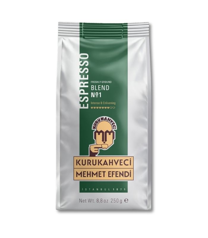 kuru kahveci mehmet efedi espresso 250gr Kurukahveci Mehmet Efendi Эспрессо (Espresso) 250г. — изображение 1