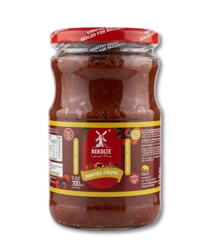 rekolte domates salcası 700gr Rekolte Томатная паста в стеклянной банке (Domates Salçası - Cam Şişe) 700г — изображение 1