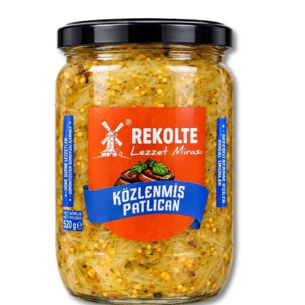 Rekolte Печеные баклажаны в стеклянной банке (Közlenmiş Patlıcan - Cam Şişe) 520г.
